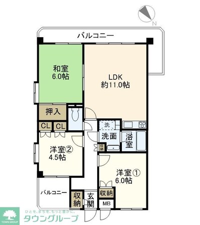 戸塚ウエスト・ウッドの物件間取画像